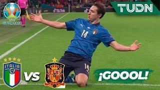 ¡POESÍA DE GOL! ¡Chiesa lo firma! | Italia 1-0 España | UEFA Euro 2020 | Semifinal | TUDN