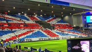 Glasgow Rangers Tribute To Queen Elizabeth II 1926 - 2022 