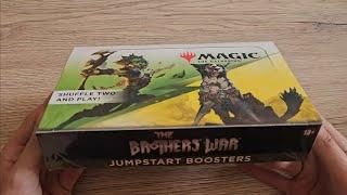 Magic the Gathering - The Brothers War JUMPSTART BOOSTERS BOX    OPENING