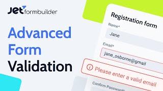 How to Create Advanced Form Validation in WordPress for Better Security | JetFormBuilder