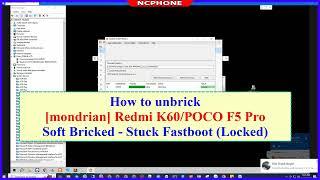 How to Unbrick Xiaomi Redmi K60 (POCO F5 Pro) Stuck Fastboot, Recovery