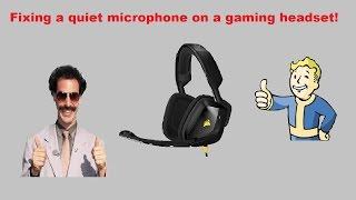 How to fix a quiet microphone on your headset!