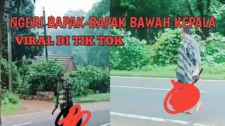 ngeri inilah video bapak-bapak bawah kepala istri nya di tengah jalan yang viral di Tik tok