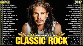 Queen, Bon Jovi, Guns N' Roses, ACDC, Aerosmith  Classic Rock Songs 70s 80s 90s Full Album