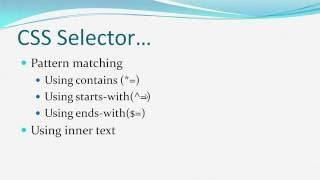 CSS Selector in Selenium WebDriver  | CSS Selector in Selenium