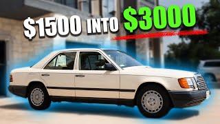 How I Easily Doubled my Profit $$$ | W124 1986 Mercedes 300D Flip Restoration