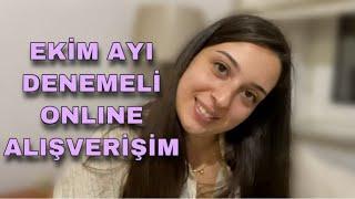 DENEMELİ ALIŞVERİŞ EKİM AYI TRENDYOL ONLINE ALIŞVERİŞİM 