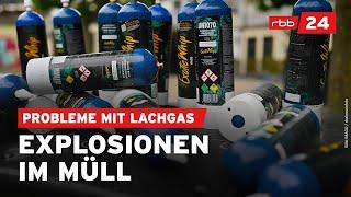 Lachgas-Hype: BSR klagt über Explosionen bei Müllverbrennung