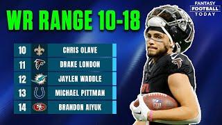 Pros & Cons of Wide Receivers Ranked 10-18! Round 2-3 WR Breakdown! | 2024 Fantasy Football Advice