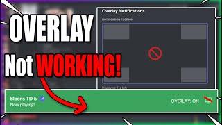 how to fix discord overlay not working (2023)