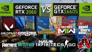 RTX 2060 VS GTX 1660 SUPER 10 Games COMPARE 1080P FPS Test | AMD RYZEN 5 3600