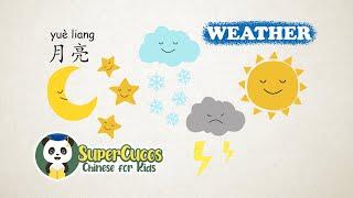 Learn Chinese for kids - Weather | 学中文-天气 | Aprender Chino - el Tiempo