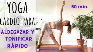 COMO ADELGAZAR RAPIDO CON YOGA | Yoga flow dinámico para quemar grasa y tonificar todo el cuerpo