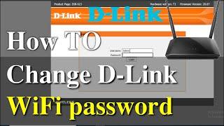 How to change WiFi password in Dlink router