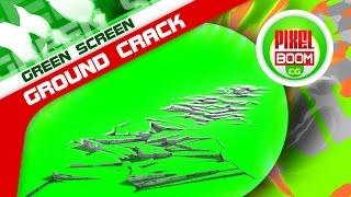 Green Screen Ground Crack Debris Earthquake - Footage PixelBoom CG