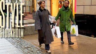 What People Wear in Stockholm: Scandinavian Winter Christmas Street Style