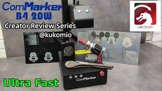 ComMarker: Review from 'kukomio' Ultra Fast ComMarker B4 20W 1064nm Fiber Laser Engraver