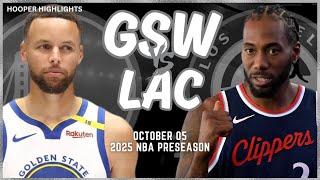 Golden State Warriors vs LA Clippers Full Game Highlights | Oct 5 | 2024-25 NBA Preseason