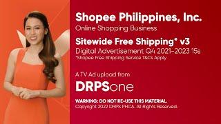 Shopee Sitewide Free Shipping Vouchers Digital Ad Q4 2021-2023 15s (Philippines, Version 3)