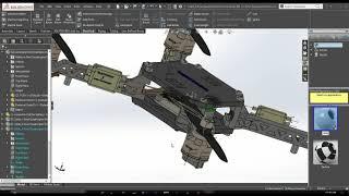 Quadcopter Routing using SOLIDWORKS