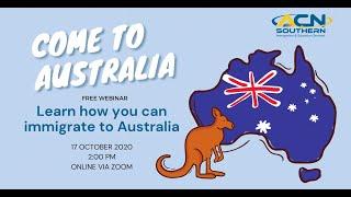 General Skilled Migration Australia webinar