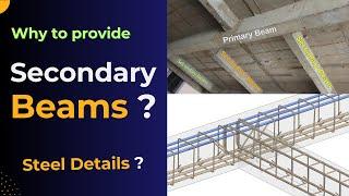 Importance of Secondary Beams | Steel Arrangements | #civilengineering #structuralengineer