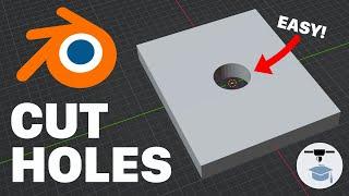 How to: Cut Holes in STL Models for 3D printing Using Blender