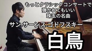 【解説＆演奏】サン＝サーンス「白鳥」(ゴドフスキー編) /Saint-Saëns=Godowsky Le Cygne　※詳しい解説は概要欄にて