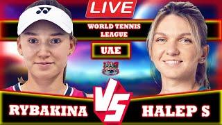 LIVE: Halep S vs Rybakina E • World Tennis League 2024 #Halep #Rybakina #tennis