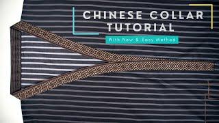Overlap Neck Design Tutorial | Chinese Collar Amazing Trick 