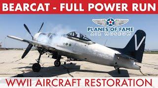 F8F BEARCAT Full Power Engine Ground Run  |  Planes of Fame