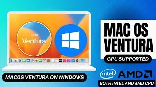 How to install macOS Ventura on Windows PC: GPU Supported (Opencore Hackintosh)