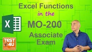 Learn all the Functions of the Microsoft MO-200 Excel Associate Exam (MOS 2019 / 365)