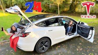 24H CHALLENGE DANS LA TESLA MODEL 3 !