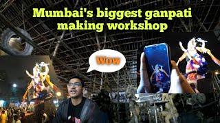 Vlog 39 | Mumbai's biggest ganpati making workshop tour | Parel workshop 