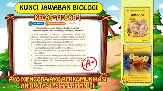 KUNCI JAWABAN BIOLOGI KELAS 11 BAB 1 AYO MENCOBA AYO BERKOMUNIKASI AKTIVITAS 1.5 HALAMAN 11 KURIKULU