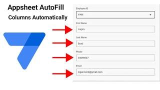How To Auto Fill Data Columns in AppSheet Automatically Inputs Data