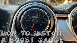 How to install a boost gauge [Montaggio manometro pressione turbo Depo racing Alfa Romeo Mito]