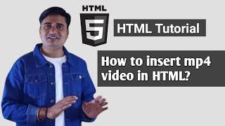 How to insert mp4 video in html | HTML video Tag | HTML video