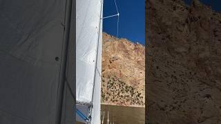 Sailing the Flaming Gorge #sailing #coloradosailing #boating #adventure #adventuretravel