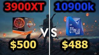 AMD's 3900XT vs Intel's 10900k Benchmarks - Game FPS & Productivity @ 1080p