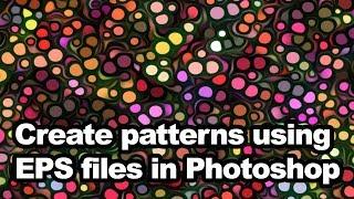 EPS files as patterns in Photoshop (How to use) Tutorial