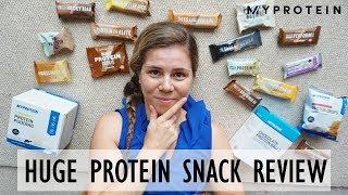 MASSIVE MYPROTEIN SNACK REVIEW | CHEAP TASTY HONEST RECOMMENDATIONS