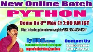 PYTHON Online Training in DURGASOFT