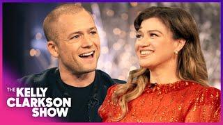 Taron Egerton & Kelly Clarkson Debate If 'Die Hard' & 'Carry On' Are Christmas Movies