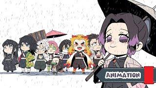 Hashira on a Rainy Day Chibi Animation - Demon Slayer [鬼滅の刃 / 귀멸의 칼날]