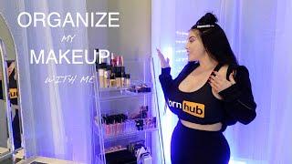 Organize my makeup with me