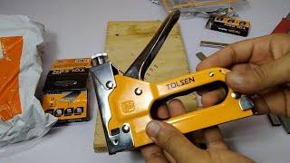 Tolsen 3 in 1 Heavy Duty 43021 Stapler with 2000 Staples - daraz unboxing