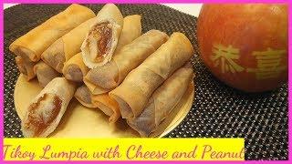 Cheesy Lumpiang Tikoy | LUMPIANG TIKOY WITH CHEESE AND PEANUT