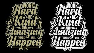 Easy Typography T-Shirt Design | Typography T-Shirt Design In Illustrator | T-Shirt Design Tutorial